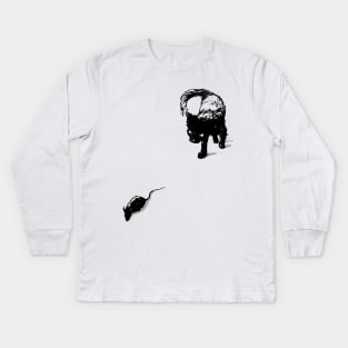 Cat and Mouse Chase! Kids Long Sleeve T-Shirt